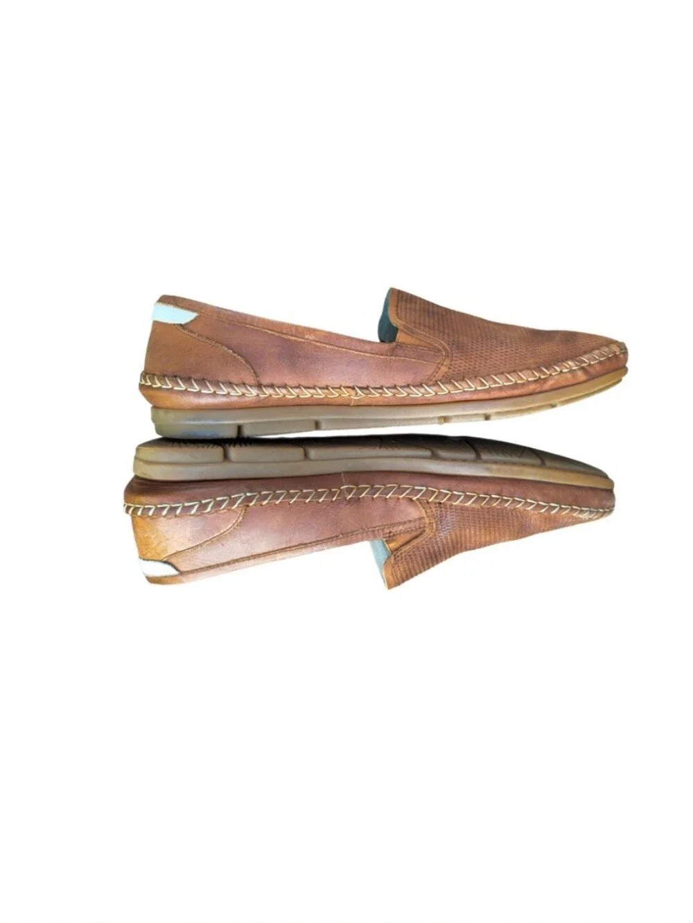 46 Pikolinos Azores Brown Leather Driver Loafer Venetian Slip On Jog Shoe Men 12